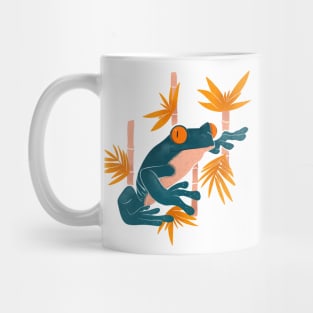 Tree frog on Bamboo Mug